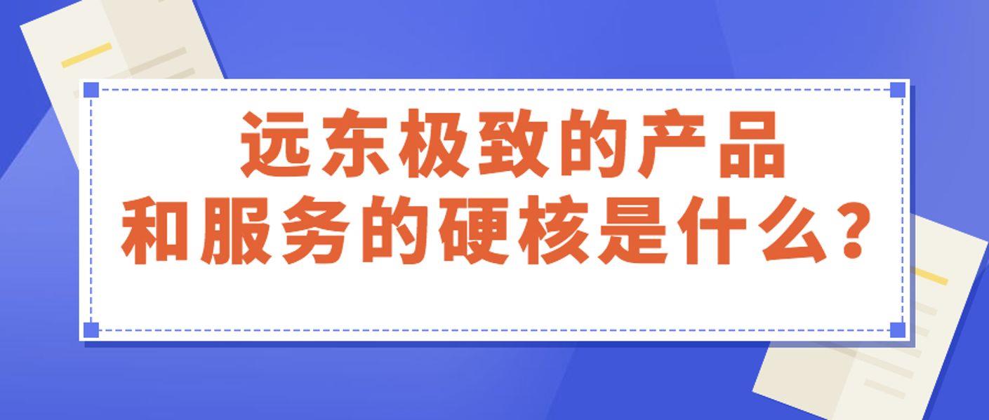 远东极致的产品和服务的硬核是什么？