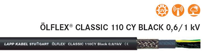 LAPPKABEL OLFLEX CLASSIC 110 CY BLACK 0,6/1 kV伺服电机电缆